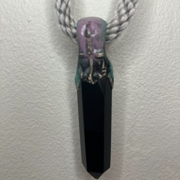 Adina Mills Obsidian Necklace - Picture 2 of 4